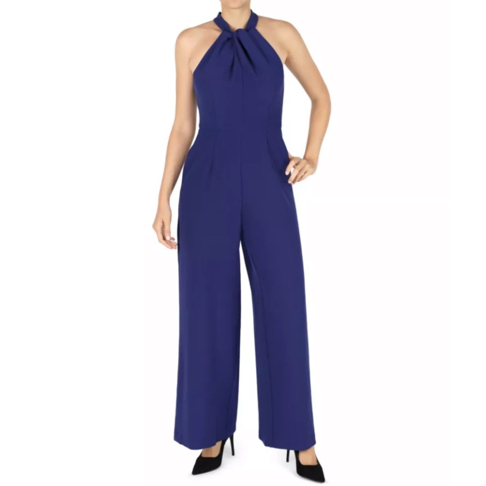 Julia Jordan‎ Halter Jumpsuit in Indigo
